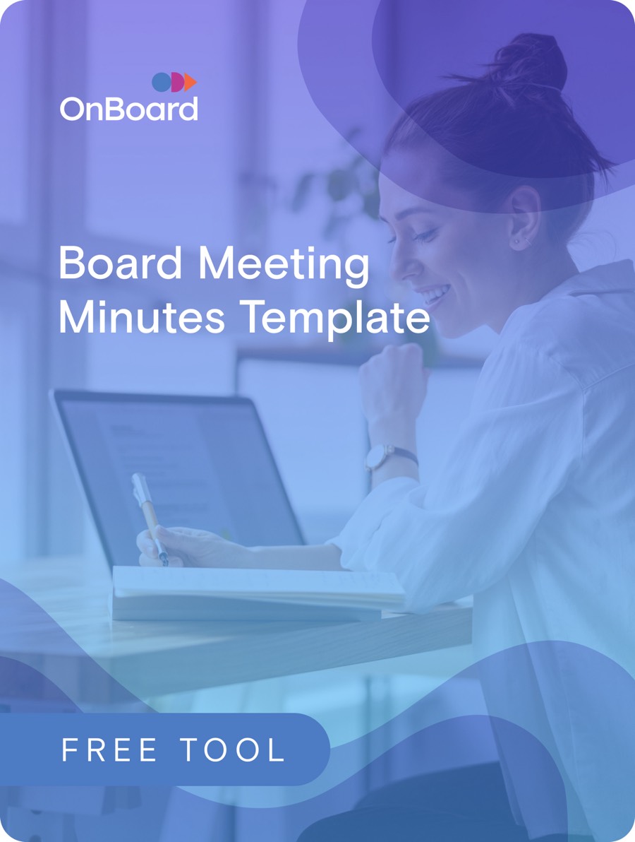 Board Meeting Minutes Template