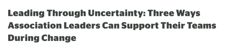 ASAE Leading Through Uncertainty