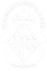 St. Margaret's white logo